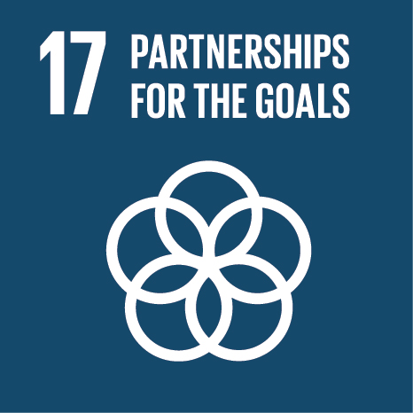 SDG 17 logo: partnerships for the goals