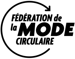 Logo Fédération de la Mode Circulaire. Text: Fédération de la Mode circulaire. Redirects to Féderation de la mode circulaire's home page website.