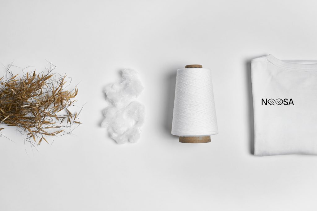 NOOSA™ 's textile recycling process from the bio-renewable resource to the bio-based fibers, yarns and end-product.