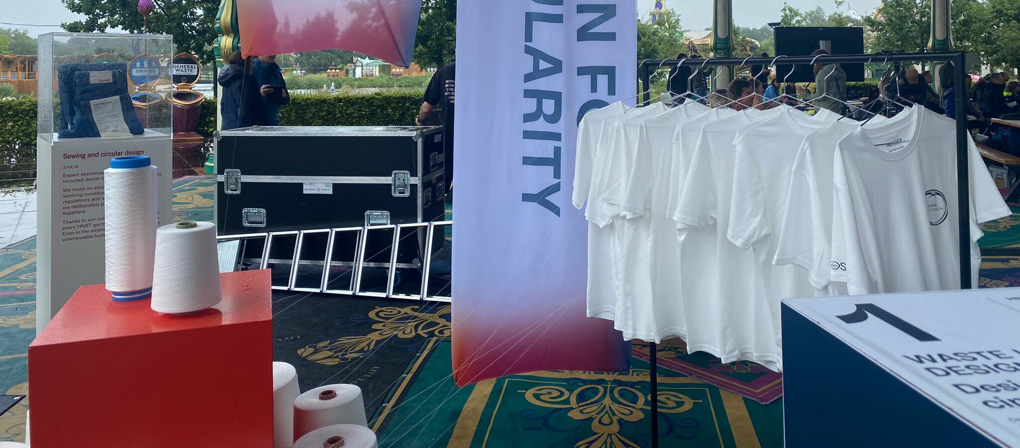 NOOSA® booth love tomorrow t-shirts yarns circular